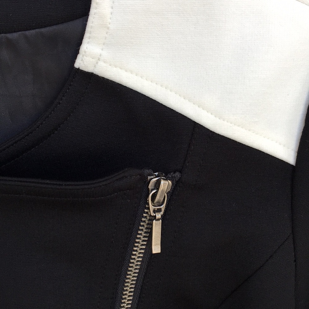 INC Ponte-Knit Color Block Jacket S - Picture 6 of 8